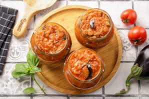 Баклажаны в аджике Баклажаны в аджике