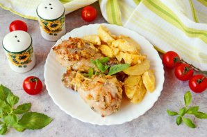 Куриные голени с картофелем Куриные голени с картофелем