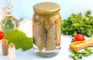 Консервированные листья винограда Консервированные листья винограда