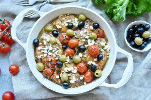 Курица по-гречески с фетой