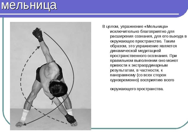 Упражнение Мельница. Описание, польза Упражнение Мельница. Описание, польза