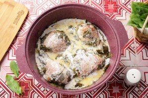 Курица с щавелем