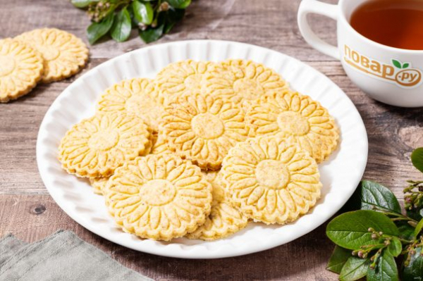 Печенье с ромашкой