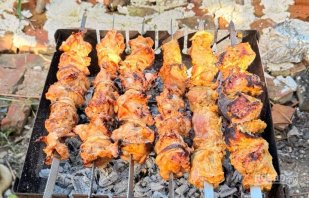 Шашлык из свинины в майонезе Шашлык из свинины в майонезе