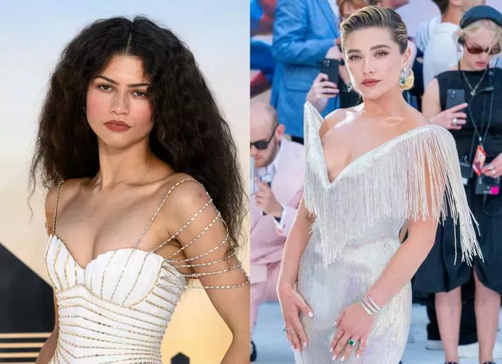 
                Зендая и Флоренс Пью посетили лондонскую премьеру &laquo;Человека-паука&raquo; в идеальных нарядах невест            