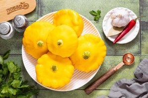 Консервированные патиссоны Консервированные патиссоны