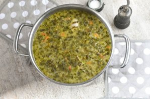 Куриный суп со щавелем Куриный суп со щавелем