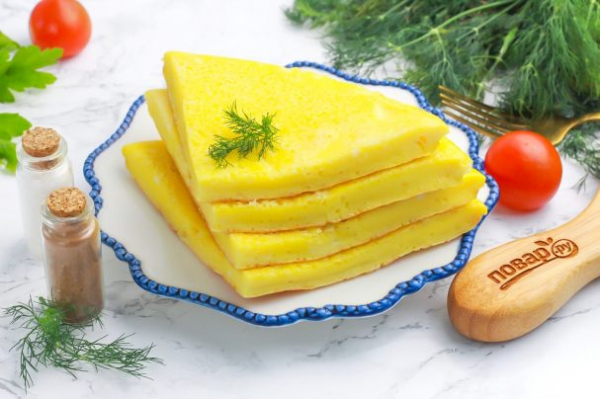 Омлет на молоке на сковороде