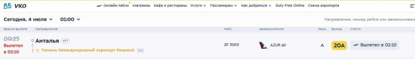 Перелет туристов в Анталью из Москвы занял 10 часов вместо пяти