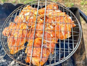 Шашлык из курицы в майонезе Шашлык из курицы в майонезе