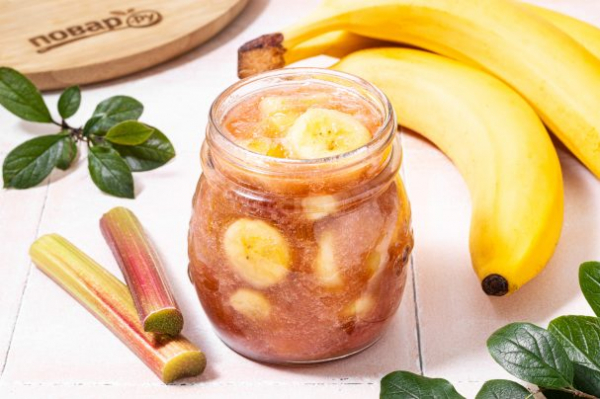 Варенье из ревеня с бананом Варенье из ревеня с бананом