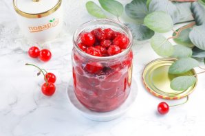 Вишня с сахаром на зиму