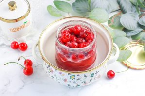 Вишня с сахаром на зиму