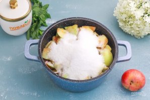 Яблочное повидло на скорую руку Яблочное повидло на скорую руку