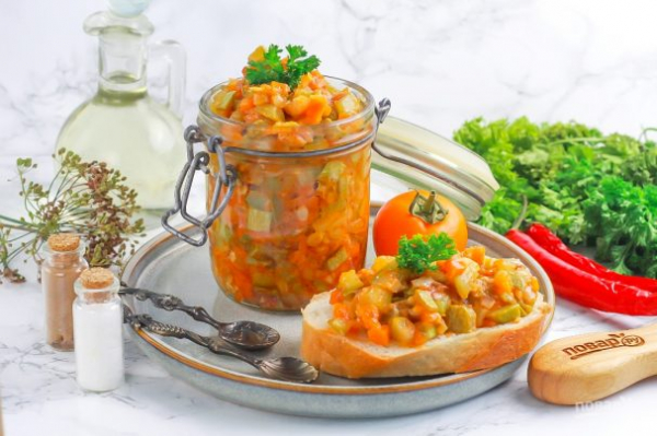 Кабачковая икра на зиму с обжаркой Кабачковая икра на зиму с обжаркой
