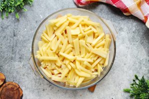 Курица с картошкой в микроволновке Курица с картошкой в микроволновке