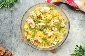 Курица с картошкой в микроволновке Курица с картошкой в микроволновке