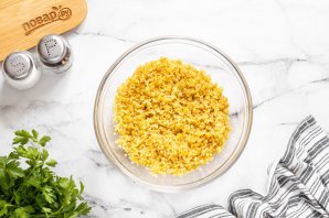 Перцы фаршированные булгуром и грибами