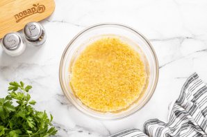 Перцы фаршированные булгуром и грибами