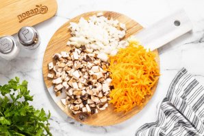 Перцы фаршированные булгуром и грибами