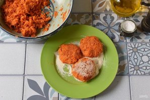 Постные котлеты из моркови
