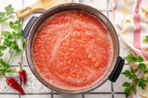 Аджика с яблоками на зиму