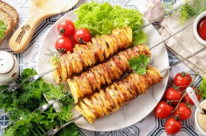 Картофель на шампурах