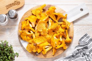 Картофель, запеченный с лисичками