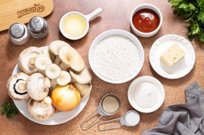 Пицца с грибами Пицца с грибами