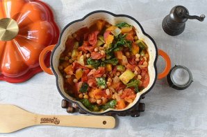 Рагу из тыквы с овощами