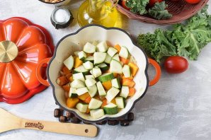 Рагу из тыквы с овощами