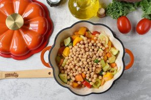 Рагу из тыквы с овощами