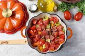 Рагу из тыквы с овощами