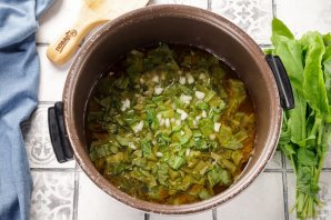 Щи из щавеля в мультиварке