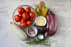 Запеканка из кабачков и баклажанов Запеканка из кабачков и баклажанов