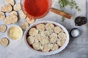 Запеканка из кабачков и баклажанов Запеканка из кабачков и баклажанов