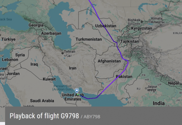 Air Arabia облетает Иран с разных сторон на рейсах в Москву Air Arabia облетает Иран с разных сторон на рейсах в Москву