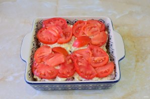 Мясо по-французски с картофелем и помидорами Мясо по-французски с картофелем и помидорами