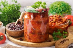 Салат на зиму с фасолью Салат на зиму с фасолью