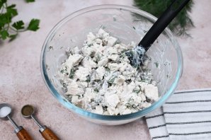 Салат с грибами и курицей Салат с грибами и курицей
