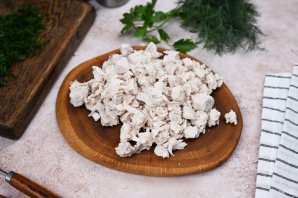 Салат с грибами и курицей Салат с грибами и курицей