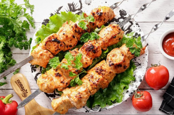 Шашлык из филе курицы Шашлык из филе курицы