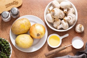 Запеканка с шампиньонами Запеканка с шампиньонами